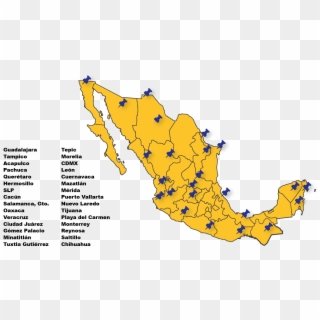 Mapa Mexico -01 - Map Clipart