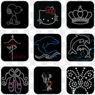 Collage Rhinestones Ggg , Png Download - Label Clipart