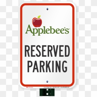 Reserved Parking Signs, Applebees International - Sign Clipart