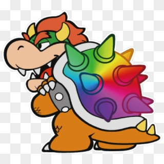 6 Jun - Paper Mario Color Splash Bowser Clipart
