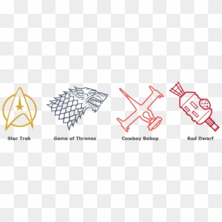 Icons For Star Trek, Game Of Thrones Cowboy Bebop And - Drawing Clipart