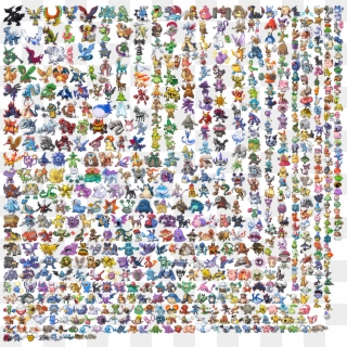 Pokémon Sprite Generator , Png Download - All Pokemon Colour Coded Clipart