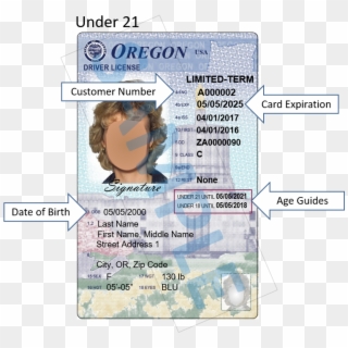 Where Do I Find The Birth Date And Dmv Customer Number - New Oregon Drivers License Design Clipart
