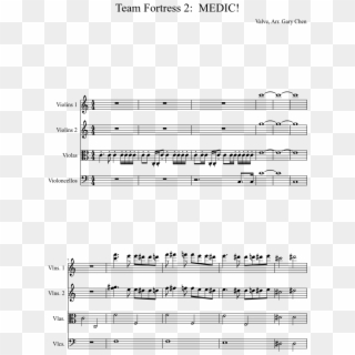 Team Fortress - Noble Maiden Fair Sheet Music Piano Clipart