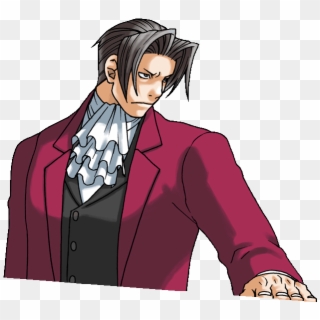 Lien Direct, - Ace Attorney Edgeworth Gif Clipart