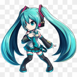Miku In Her 4 Star Form, The Form You Receive - Brave Frontier Hatsune Miku Clipart