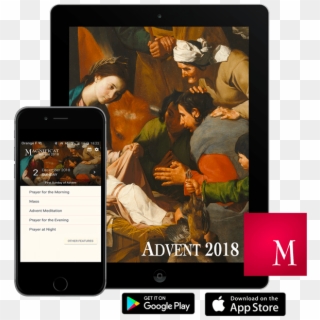 2018 Magnificat Advent Companion App Giveaway - Adoracion De Los Pastores Miguel Cabrera Clipart