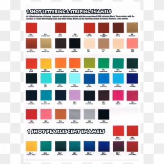 Shotcc - Enamel Paint Colour Chart Clipart