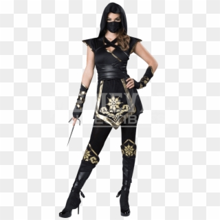 Halloween Costume Female Ninja Clipart