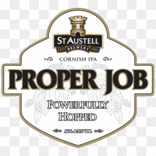 Proper Job Ipa Bitter - St Austell Proper Job Logo Clipart