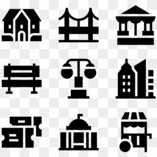 City - Transparent Background Travel Icons Clipart