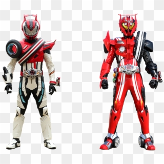 On The Right Is Kamen Rider Drive Type Dead Heat And - Kamen Rider Proto Tridoron Clipart