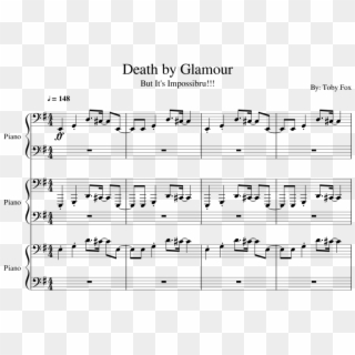 Impossible Death By Glamour - Sheet Music Clipart