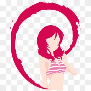 64445025 - >> - Debian Logo Png Black Clipart