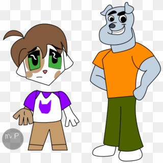 Andy & Brutus - Cartoon Clipart
