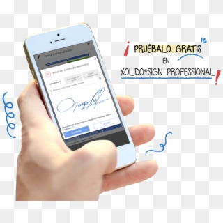 Firma Con Certificado Electrónico Más Firma Biométrica - Mobile Device Clipart