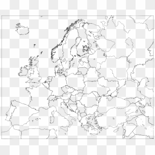 File Name Blank Europe Political Map - Europe Political Outline Map Clipart