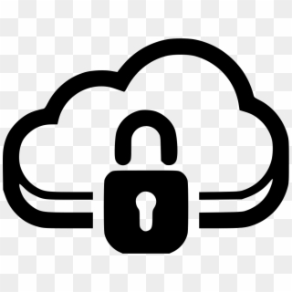 Jpg Black And White Stock Cloud Encrypted Connection - Internet Safety Icon Clipart