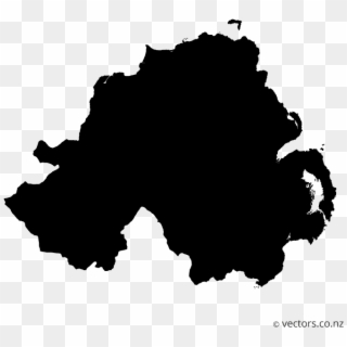 Blank Vector Map Of Northern Ireland - National Identity Northern Ireland Clipart
