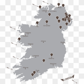Republic Of Ireland - Map Of Ireland Transparent Background Clipart