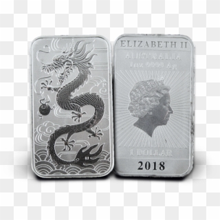 1 Oz Silver Dragon Coin Bar - Dragon Clipart