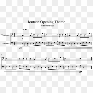 Jontron Opening Theme Sheet Music 1 Of 1 Pages - Sheet Music Clipart