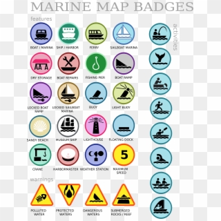 Png Image - Marine Map Badges Clipart