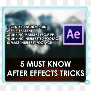 After Effects Tips And Tricks Part - Adobe After Effects Clipart