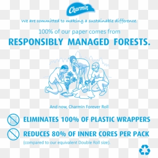 Our Paper Comes From Responsibly Managed Forests - Graphic Design Clipart