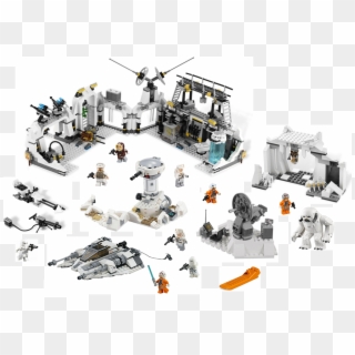 7538491478894966 Assault On Echo Rebel Wampa Snowspeeder - Lego Star Wars Hoth Basis Clipart