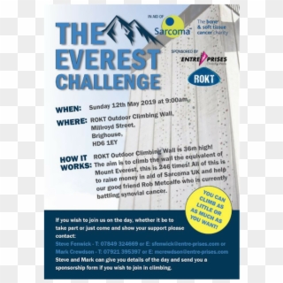 The Everest Challenge Poster - Flyer Clipart