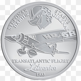 Anykðèiai Transatlantic Flight Lituanica 1933 Steponas - Jurade Logo Clipart