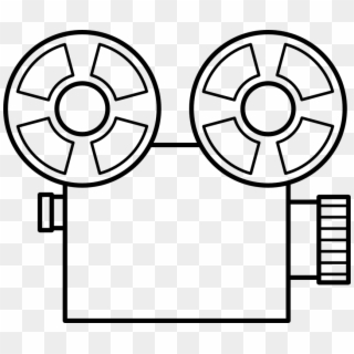 Projector Movie Cinema Projection Tape Vintage - Old Video Camera Drawing Clipart