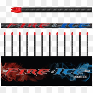 Fire & Ice Arrow Shafts - Carmine Clipart