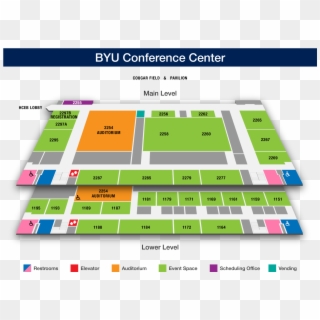 Byu Campus Map - Byu Conference Center Map Clipart