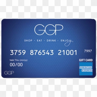 The Ggp Gift Card - American Express Clipart