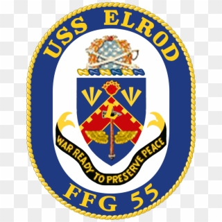 Uss Elrod - Emblem Clipart