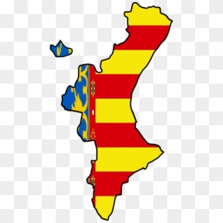 Comunidad Valenciana Png - Comunidad Valenciana Flag Map Clipart