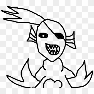 Undyne The Undying - Cartoon Clipart