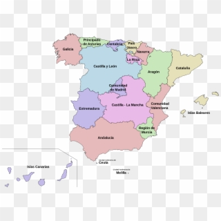 Comunidades Autónomas De España - Spain Is In Which Country Clipart