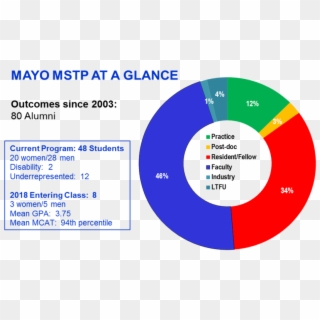 Mayo Clinic Mstp Facts And Statistics Chart - Medical Scientist Chart Clipart