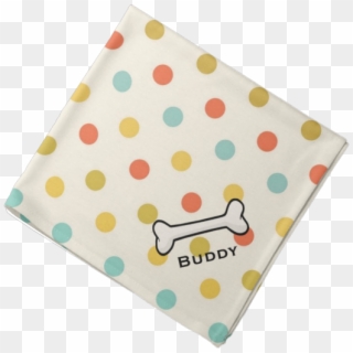 Dog's Vintage Polka Dot Custom Bandana - Polka Dot Clipart