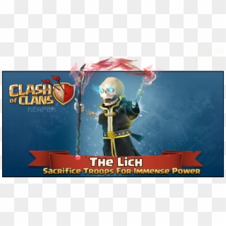 The More Troops Around The Lich, The Stronger It Gets - Clash Of Clans Lich Clipart