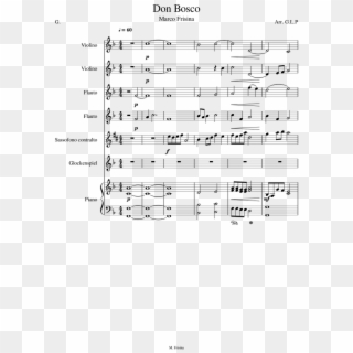 Don Bosco - Sheet Music Clipart