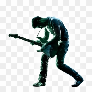 Guitar Player White Background Clipart