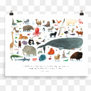 'the Animals' Art Poster - Here We Are Notes For Living On Planet Earth Clipart