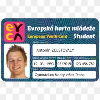 Evropská Karta Mládeže Eyca - Průkaz Identifikační Clipart