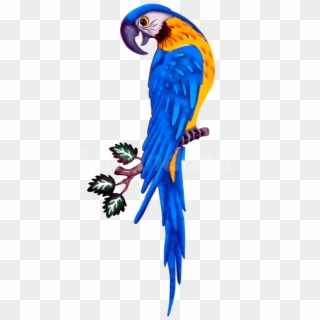 Dcorative Blue Macaw Clipart