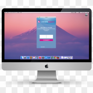Pc Macos With Livelet - Computer Monitor Clipart