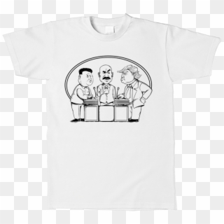 Donald Trump Kim Jong Un And Steve Harvey Family Feud - Active Shirt Clipart